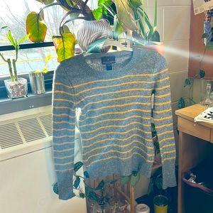 100% 2-ply cashmere Fenn Wright Manson yellow and grey